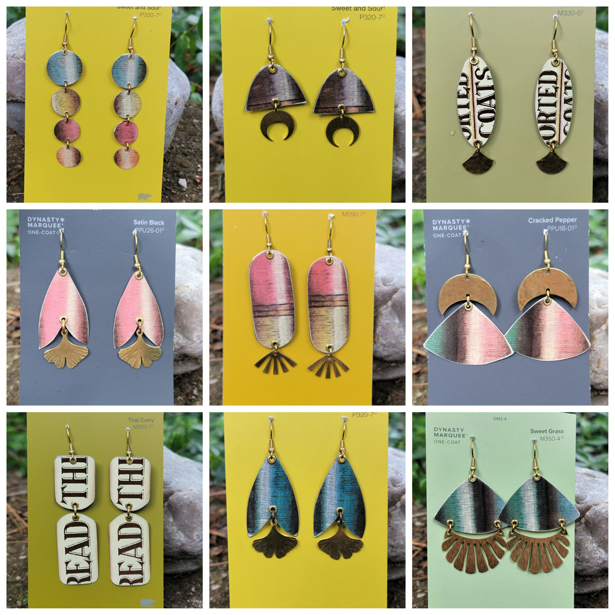 Repurposed Vintage Tin Jewelry Verdilune