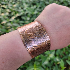 Under the Sea Mermaid Copper Cuff Bracelet