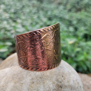 Under the Sea Mermaid Copper Cuff Bracelet