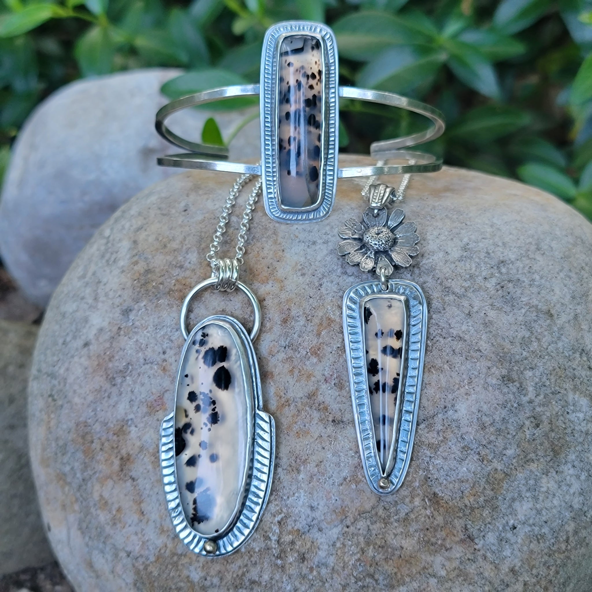 Montana Agate Collection in Sterling Silver