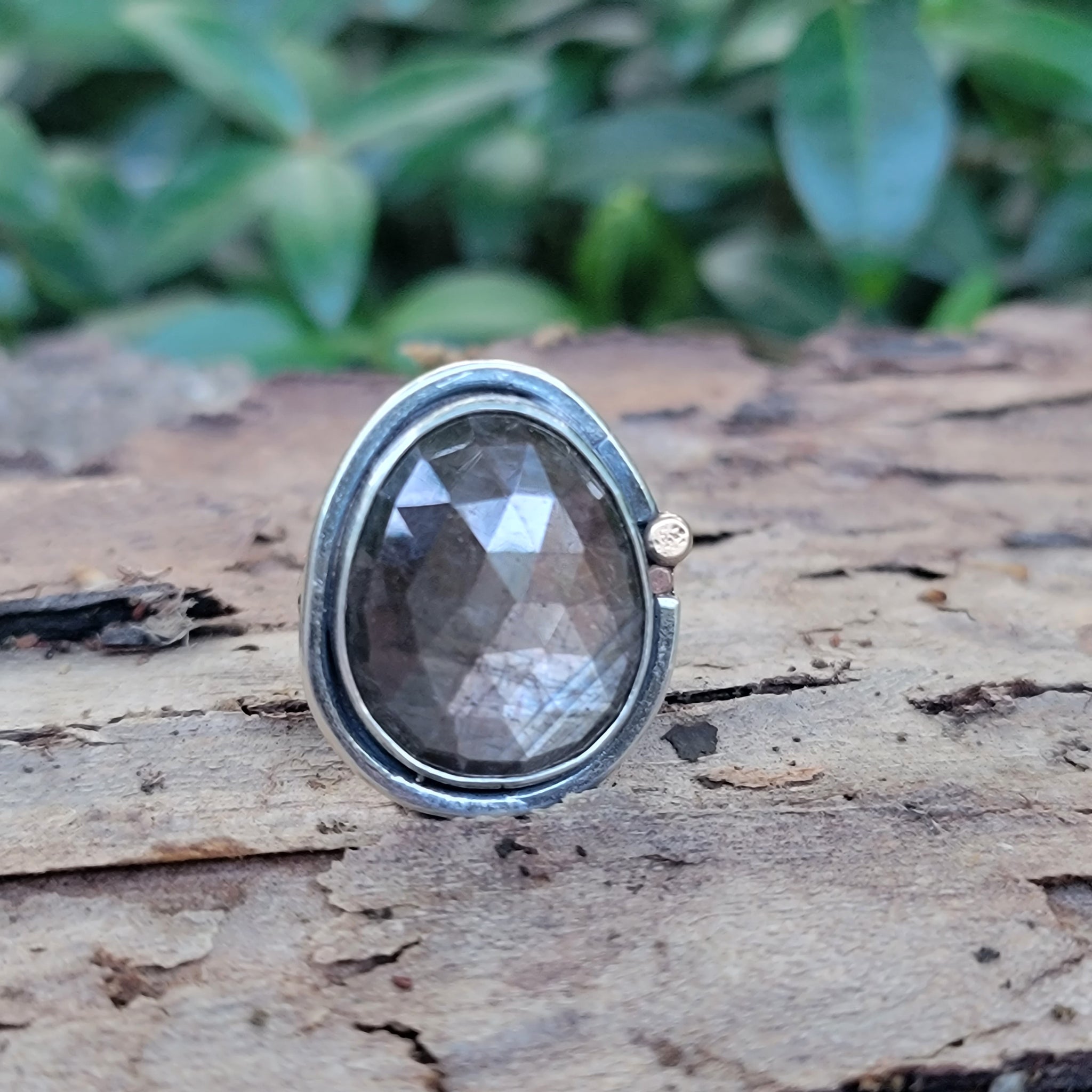Rosecut Cocoa Sapphire Rings in Sterling Silver