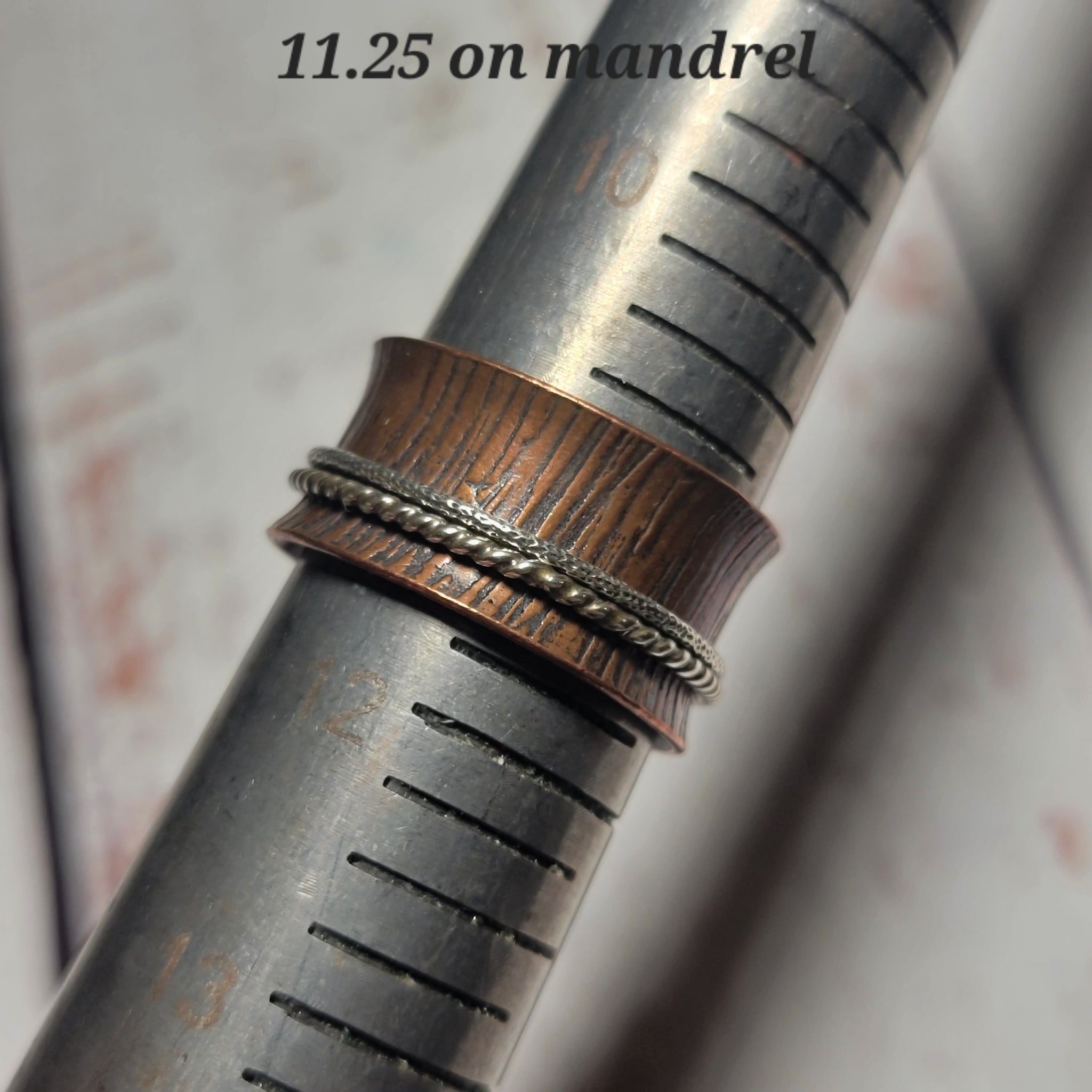 Spinner Ring in Copper & Sterling Silver