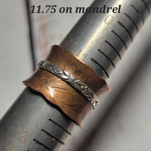 Spinner Ring in Copper & Sterling Silver