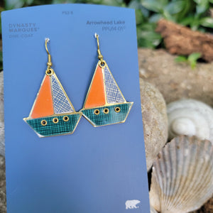 Sailboats Collection - Repurposed Vintage Tin Jewelry