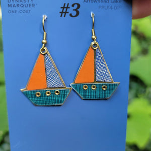 Sailboats Collection - Repurposed Vintage Tin Jewelry