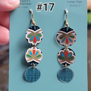 Summer Polkadots•○° Earring Collection - Repurposed Vintage Tin
