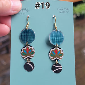 Summer Polkadots•○° Earring Collection - Repurposed Vintage Tin