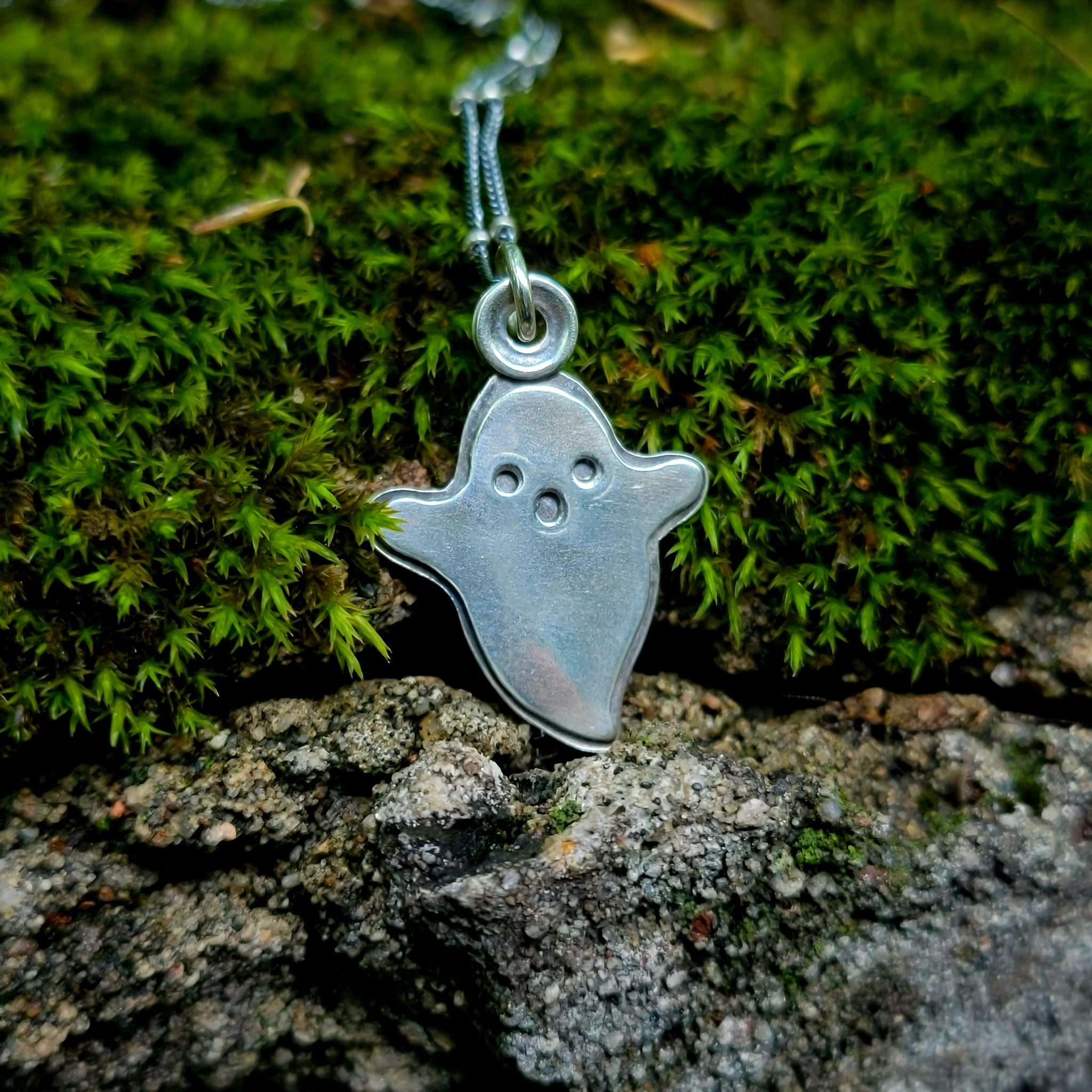 Ghost Pendant in Sterling Silver