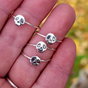 Sterling Silver Adora-Skull Rings