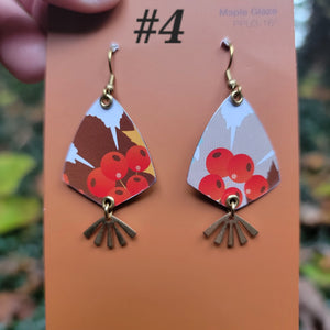 Fall Pastels Collection - Repurposed Tin Earrings