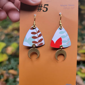 Fall Pastels Collection - Repurposed Tin Earrings