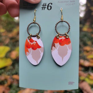 Fall Pastels Collection - Repurposed Tin Earrings