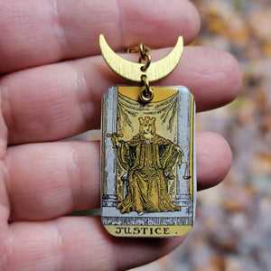 The Tarot Collection - Repurposed Tin Earrings with Pendant Option