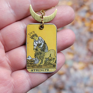 The Tarot Collection - Repurposed Tin Earrings with Pendant Option