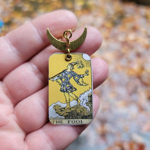 The Tarot Collection - Repurposed Tin Earrings with Pendant Option