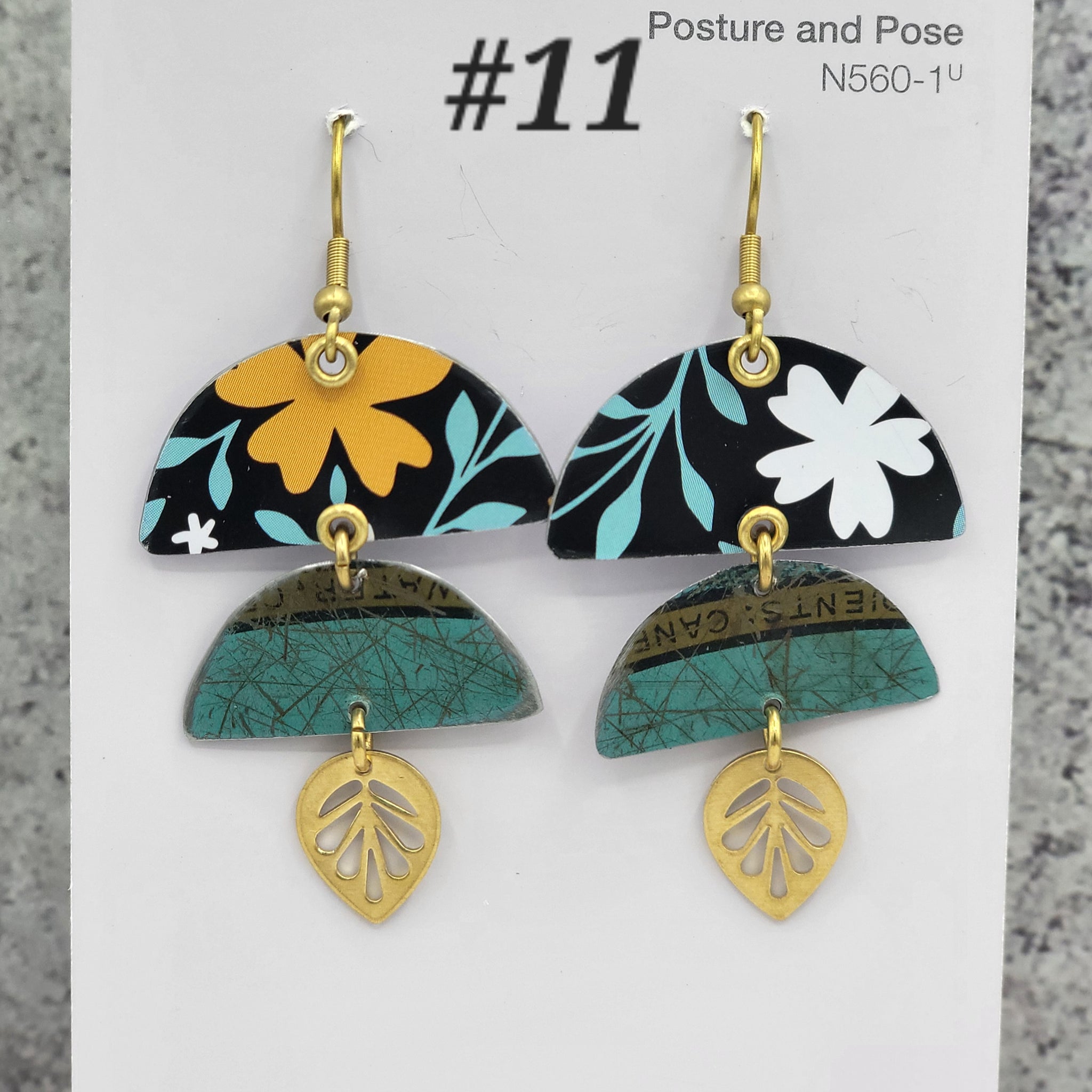 Early Spring Mashup Collection - Repurposed Tin Earrings