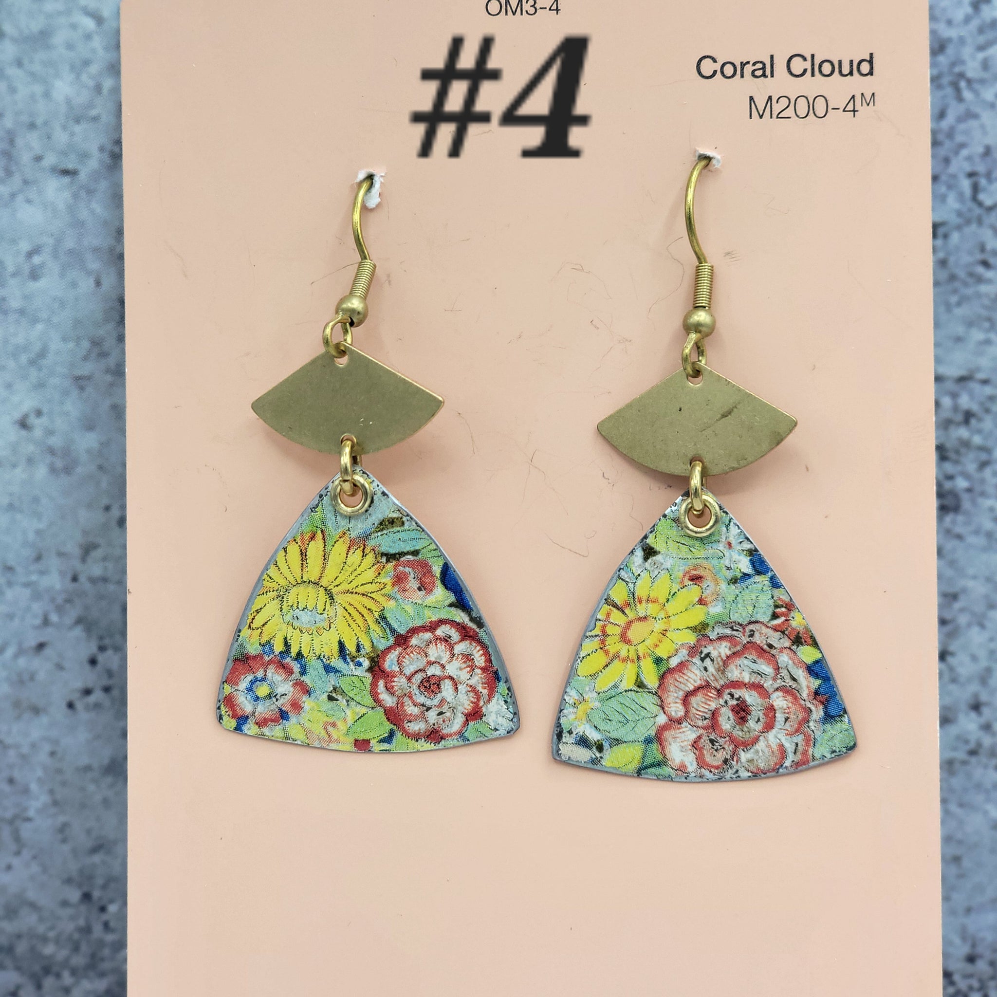 Cottage Core Collection - Repurposed Vintage Tin Earrings