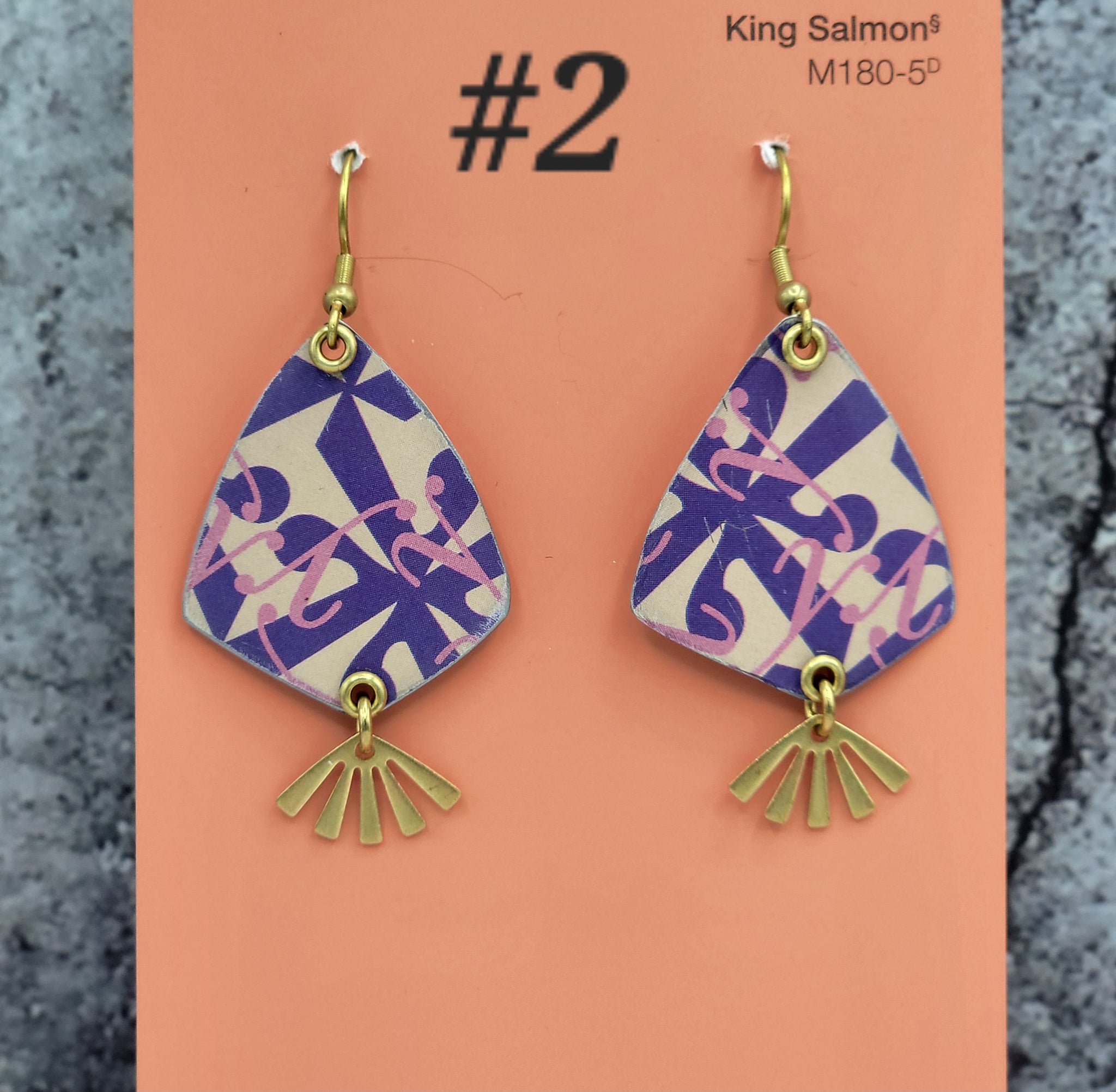 Purple Reign Collection - Repurposed Tin Earrings