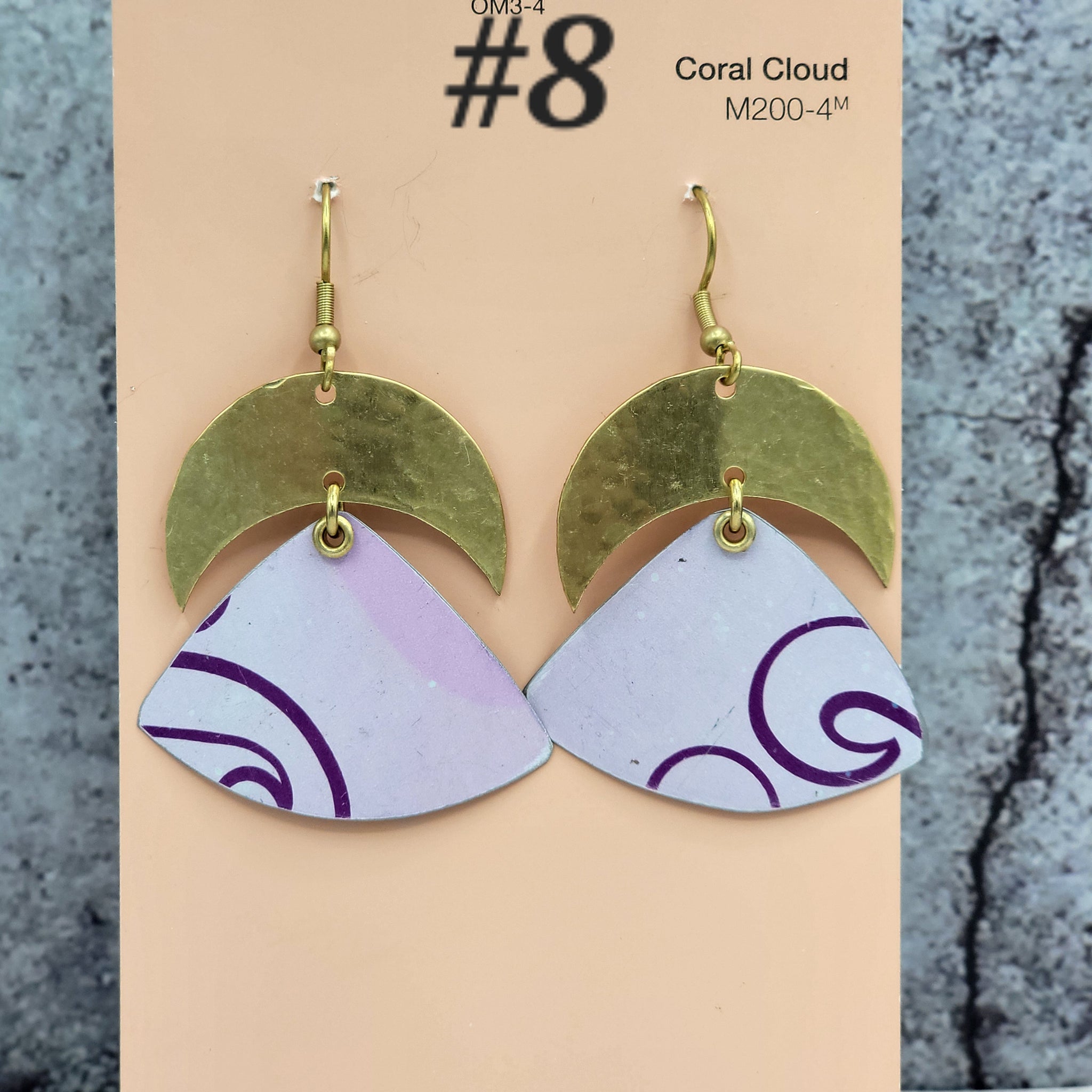 Purple Reign Collection - Repurposed Tin Earrings