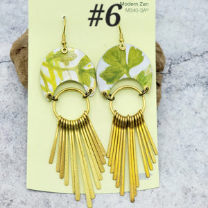 Daffodil Fields Collection - Repurposed Vintage Tin Earrings