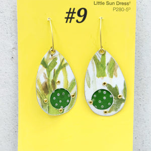 Daffodil Fields Collection - Repurposed Vintage Tin Earrings