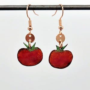 Farmer's Market Collection - Enameled Copper Earrings