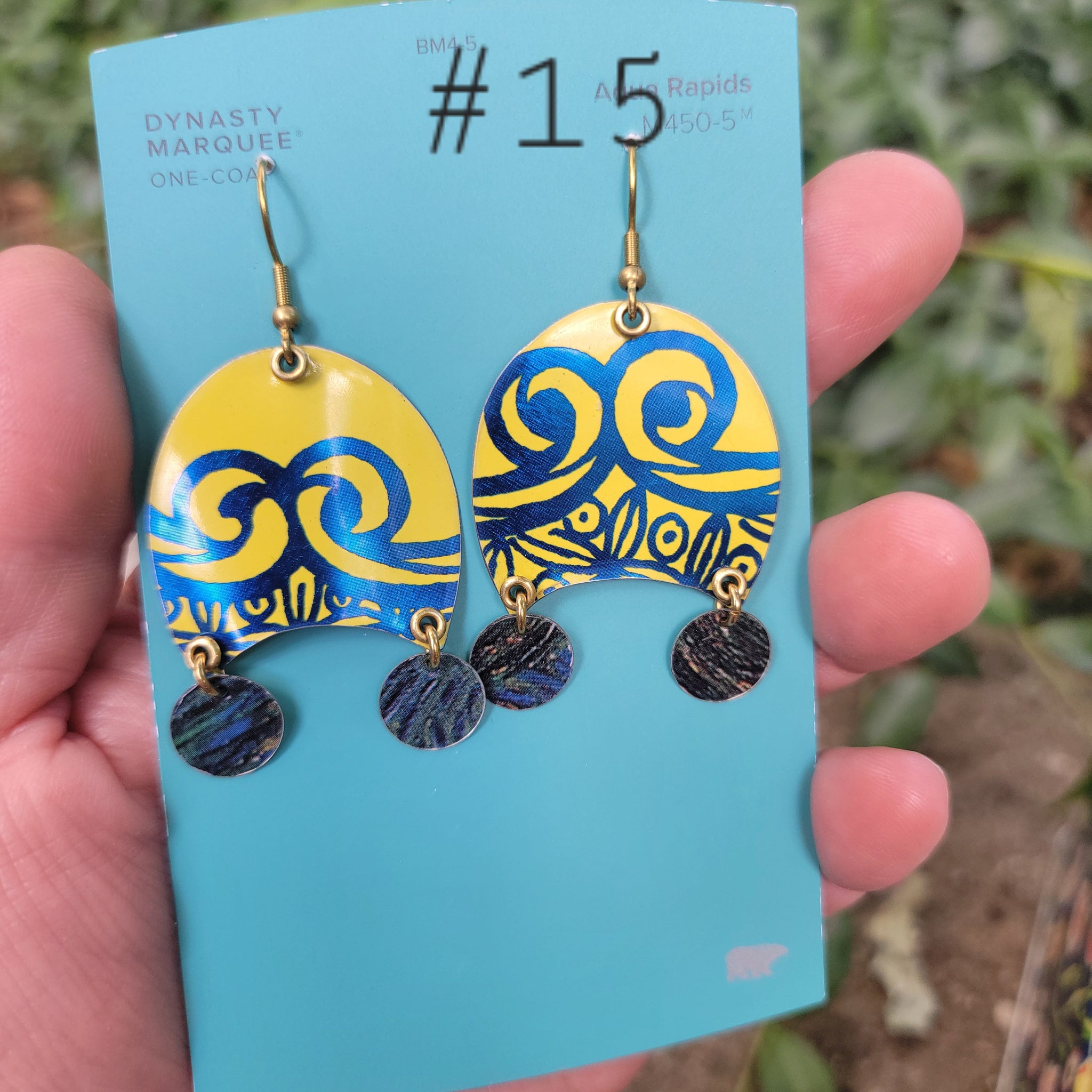 Blueberries & Lemon Curd Collection - Repurposed Tin Earrings
