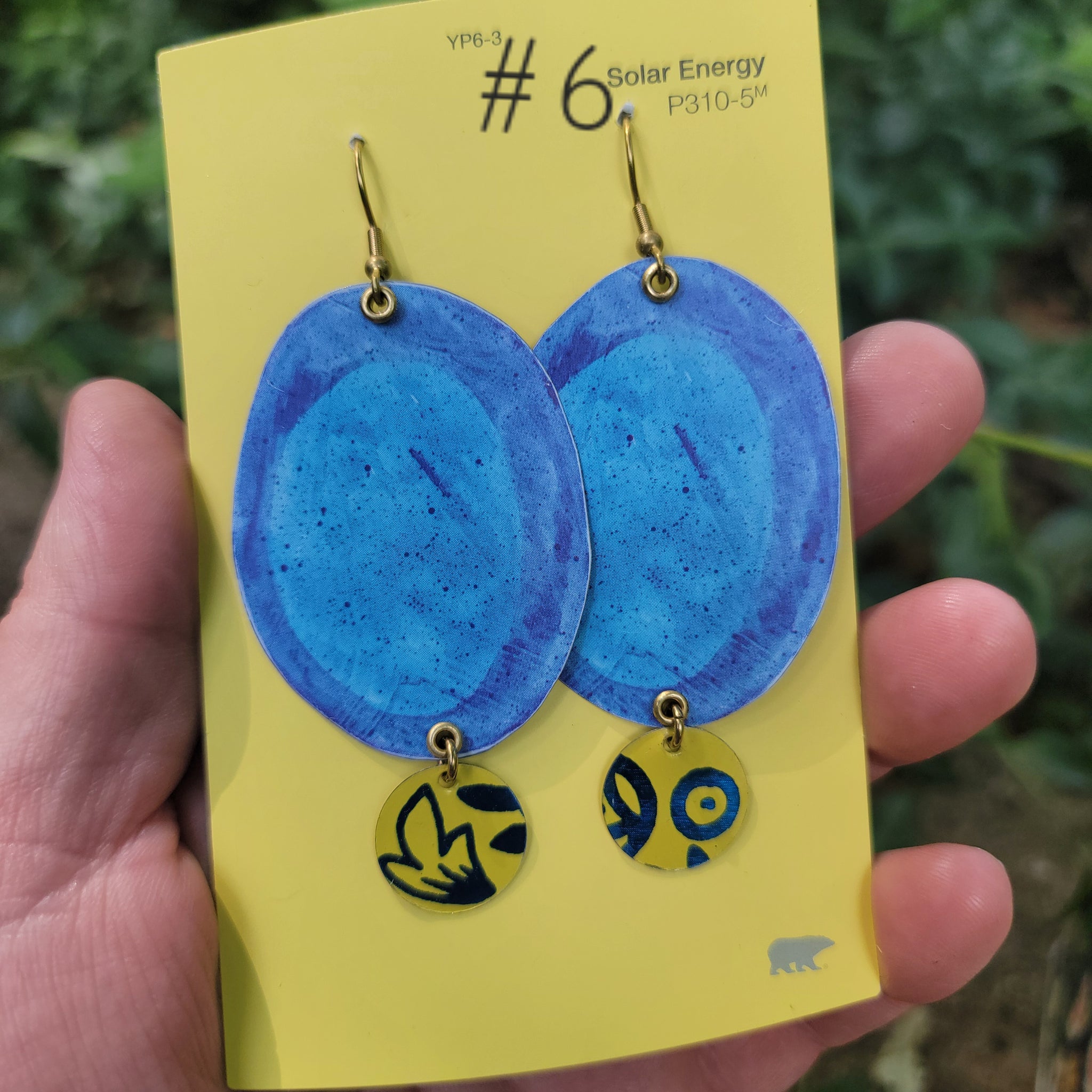 Blueberries & Lemon Curd Collection - Repurposed Tin Earrings