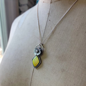 Summer Sun Yellow Rosarita Collection in Sterling Silver