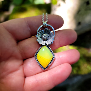 Summer Sun Yellow Rosarita Collection in Sterling Silver