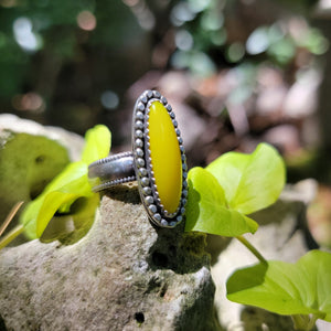 Summer Sun Yellow Rosarita Collection in Sterling Silver