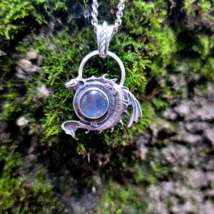 House of Dragons Labradorite Pendant in Sterling Silver