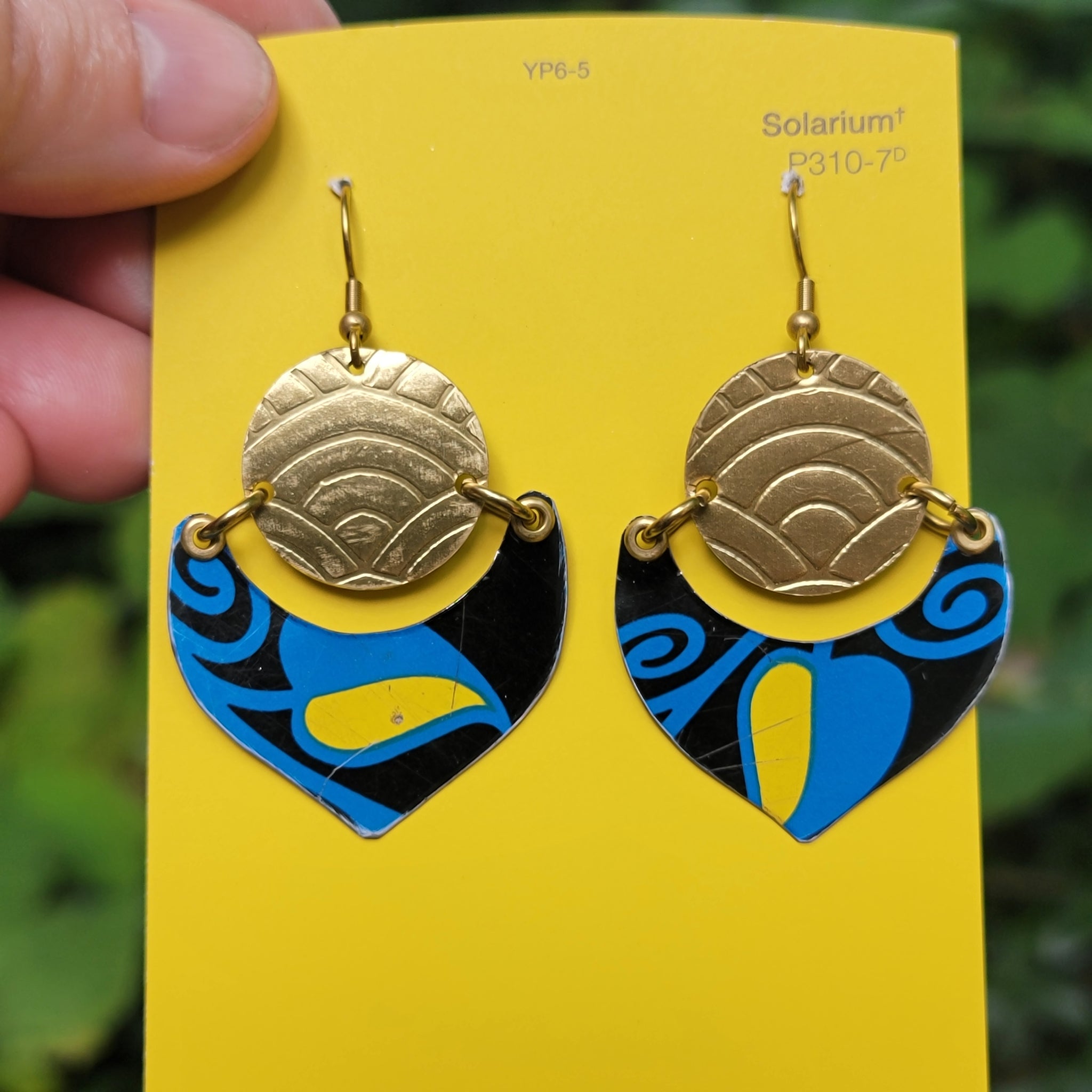 Pennsylvania Dutch Pretzel Collection - Repurposed Tin Earrings