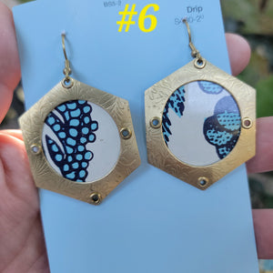 Fall 2024 Collection - Repurposed Vintage Tin Earrings