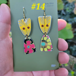 Fall 2024 Collection - Repurposed Vintage Tin Earrings