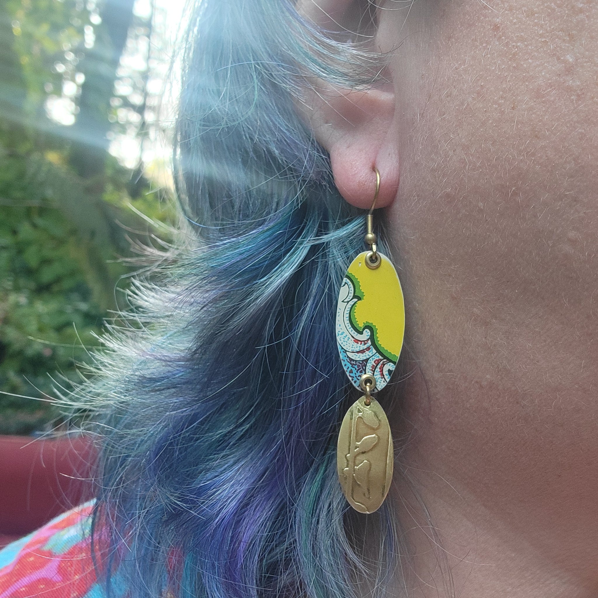 Fall 2024 Collection - Repurposed Vintage Tin Earrings