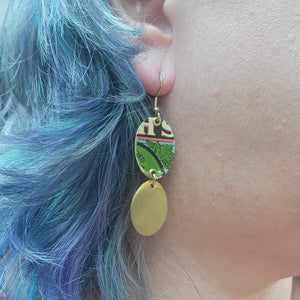 Fall 2024 Collection - Repurposed Vintage Tin Earrings