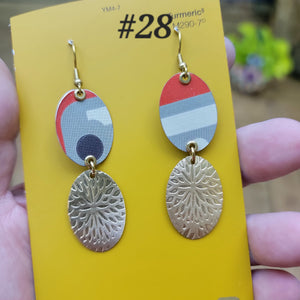 Fall 2024 Collection - Repurposed Vintage Tin Earrings