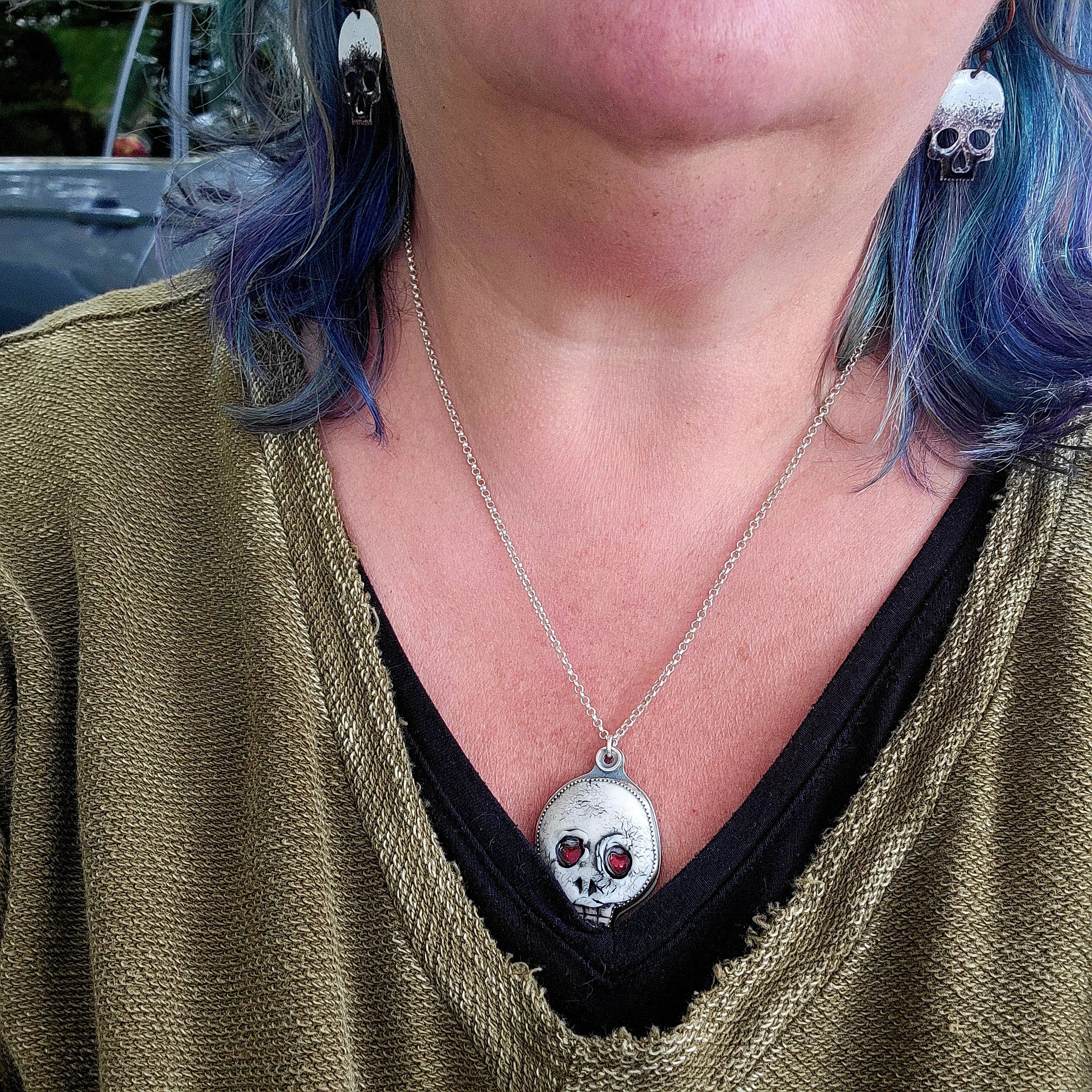 Nerd Skullies - Ceramic Pendants Halloween Collection