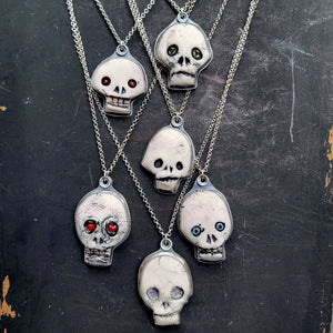 Nerd Skullies - Ceramic Pendants Halloween Collection