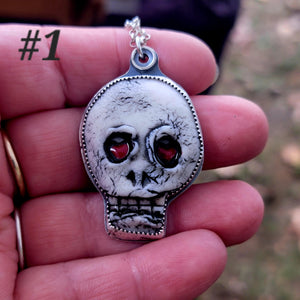 Nerd Skullies - Ceramic Pendants Halloween Collection