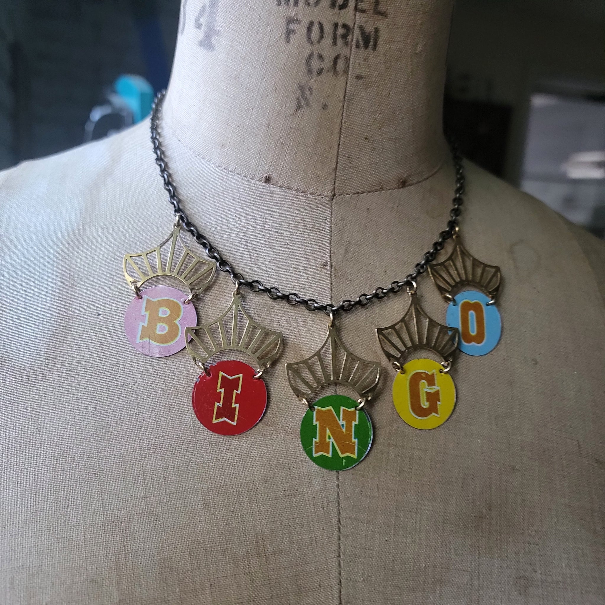 BINGO Collection - Repurposed Tin Jewelry