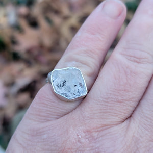 Herkimer Diamond Chunky Rings in Sterling Silver