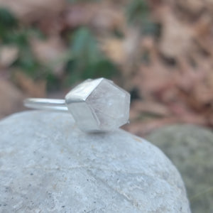 Herkimer Diamond Chunky Rings in Sterling Silver