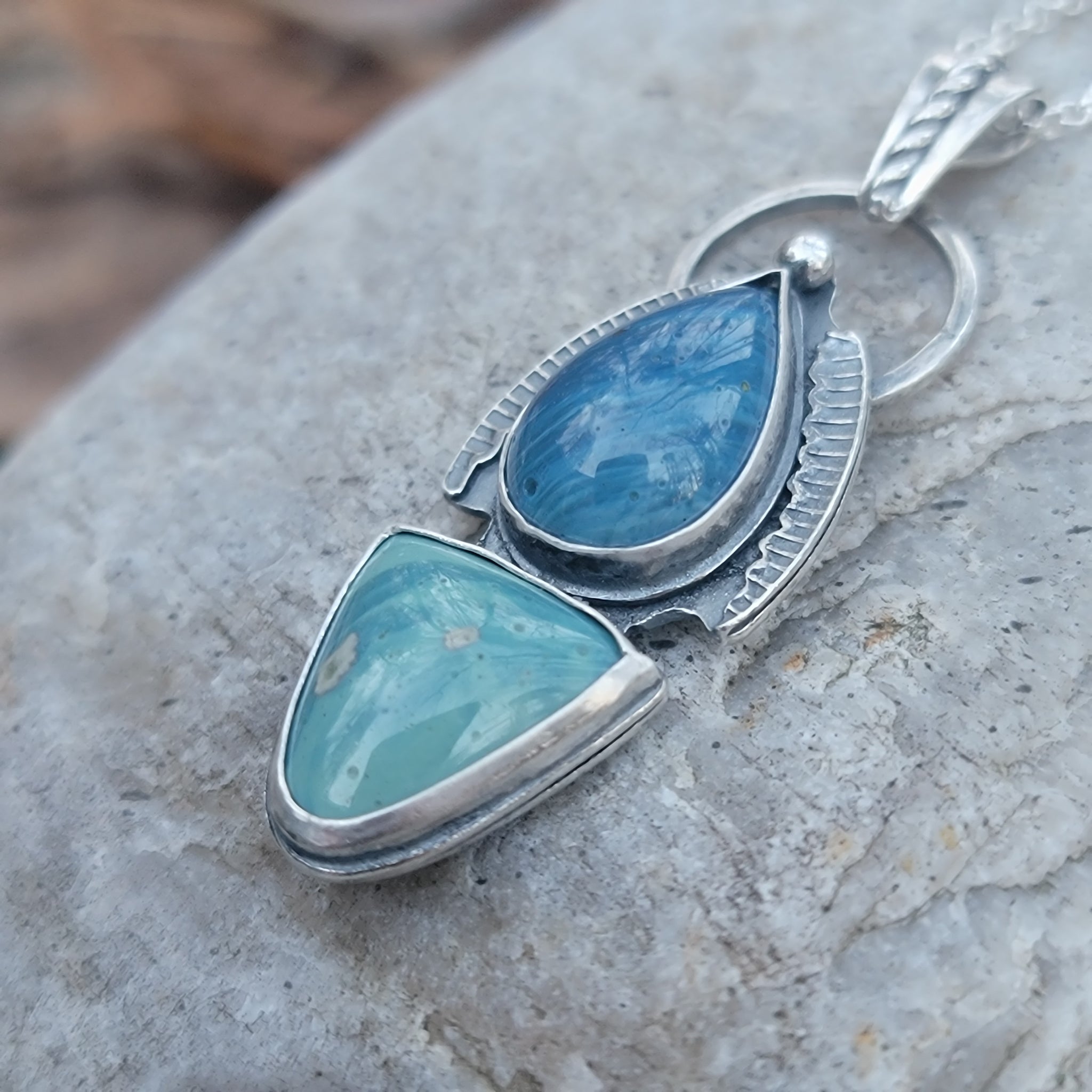 Leland Blues Pendant in Sterling Silver