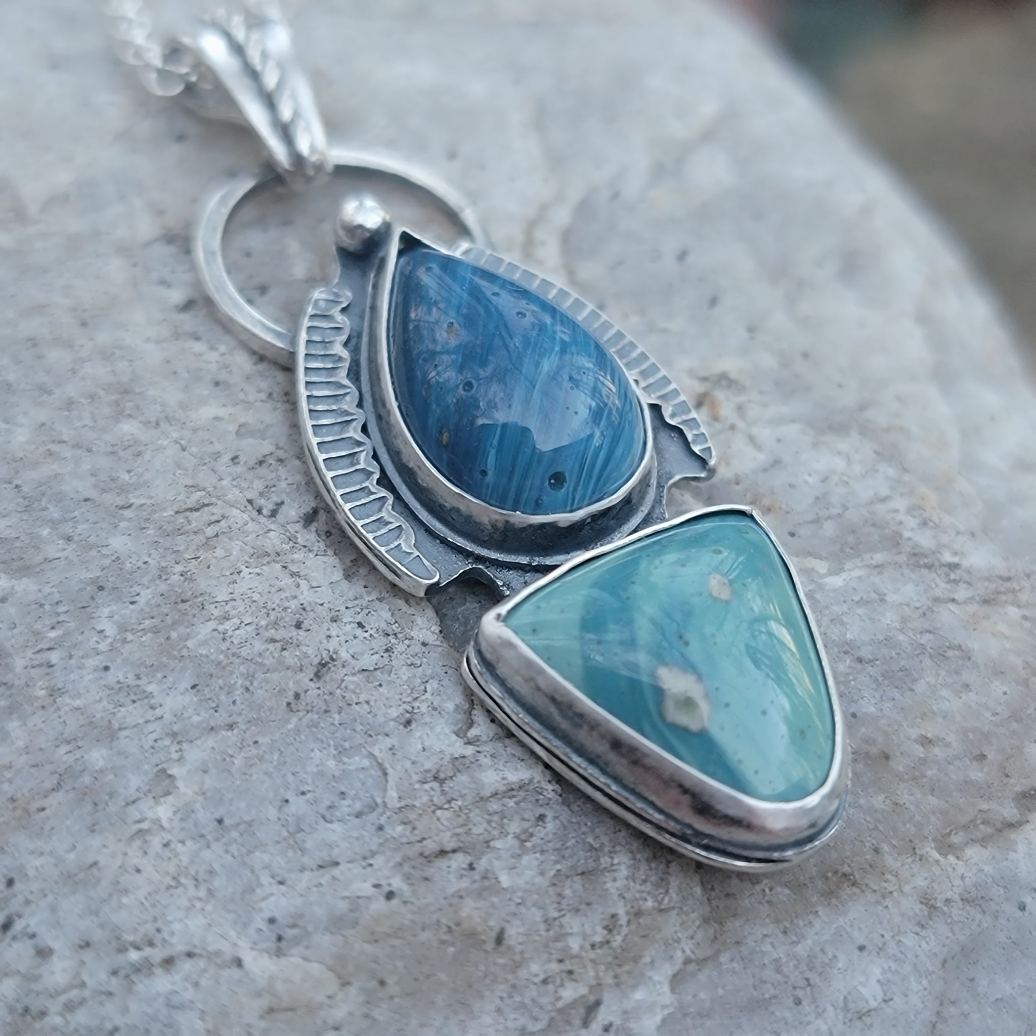 Leland Blues Pendant in Sterling Silver