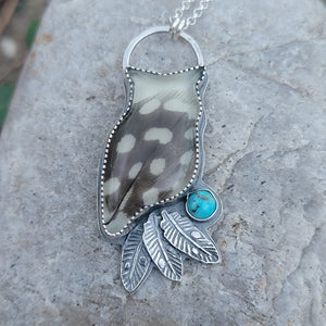 Owl Feathers Pendant in Sterling Silver