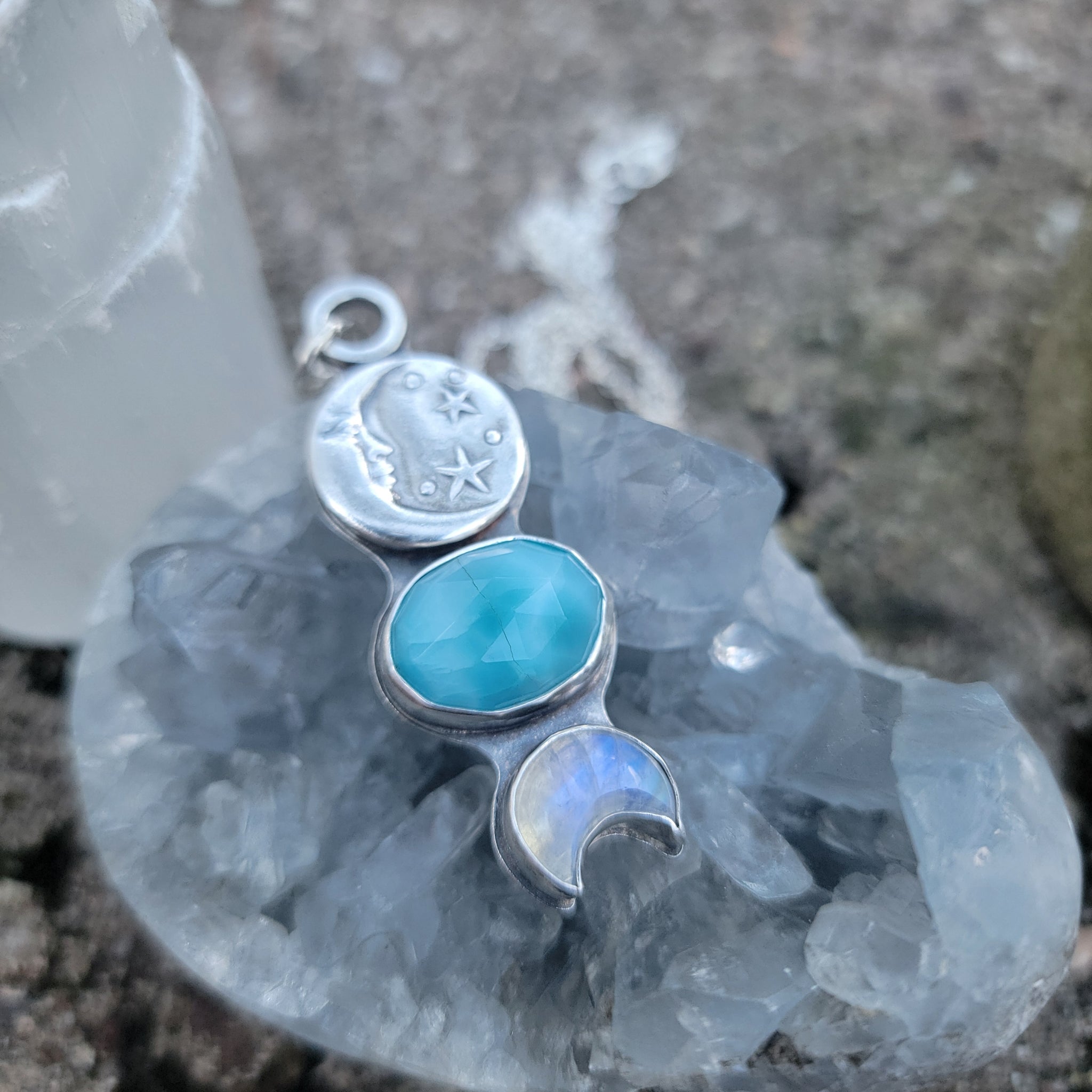 Winter Totem Pendant #2 in Sterling Silver