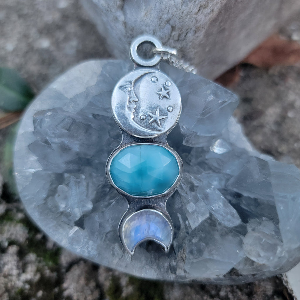 Winter Totem Pendant #2 in Sterling Silver