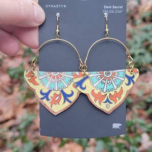 Holiday Paisley Collection - Repurposed Vintage Tin Earrings & Necklaces